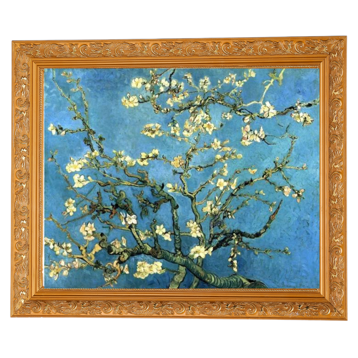 Branches with Almond Blossom - Vintage Wall Art Prints Decor For Living Room