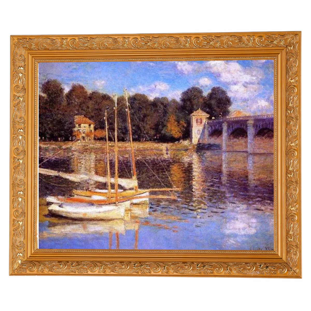 The Bridge at Argenteuil - Vintage Wall Art Prints Decor For Living Room
