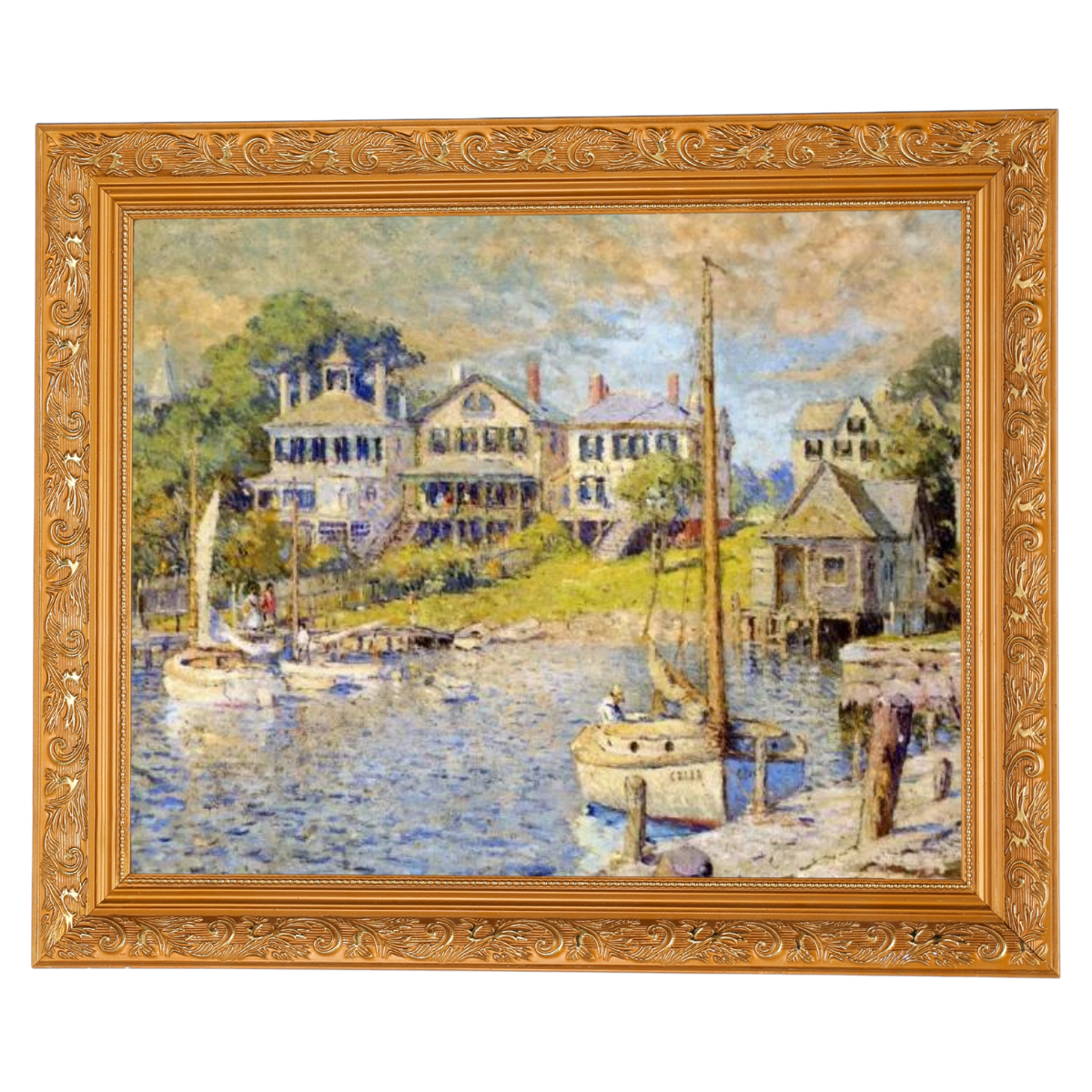 At Edgartown, Martha's Vinyard - Vintage Wall Art Prints Decor For Living Room