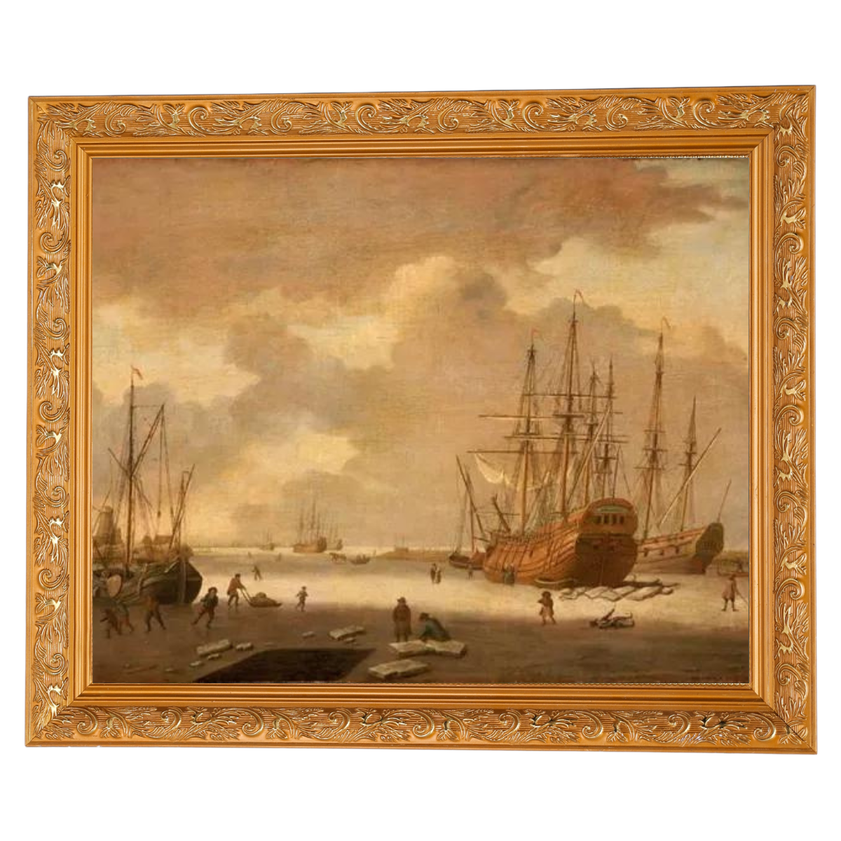 A Dutch Whaler and Other Vessels in the Ice