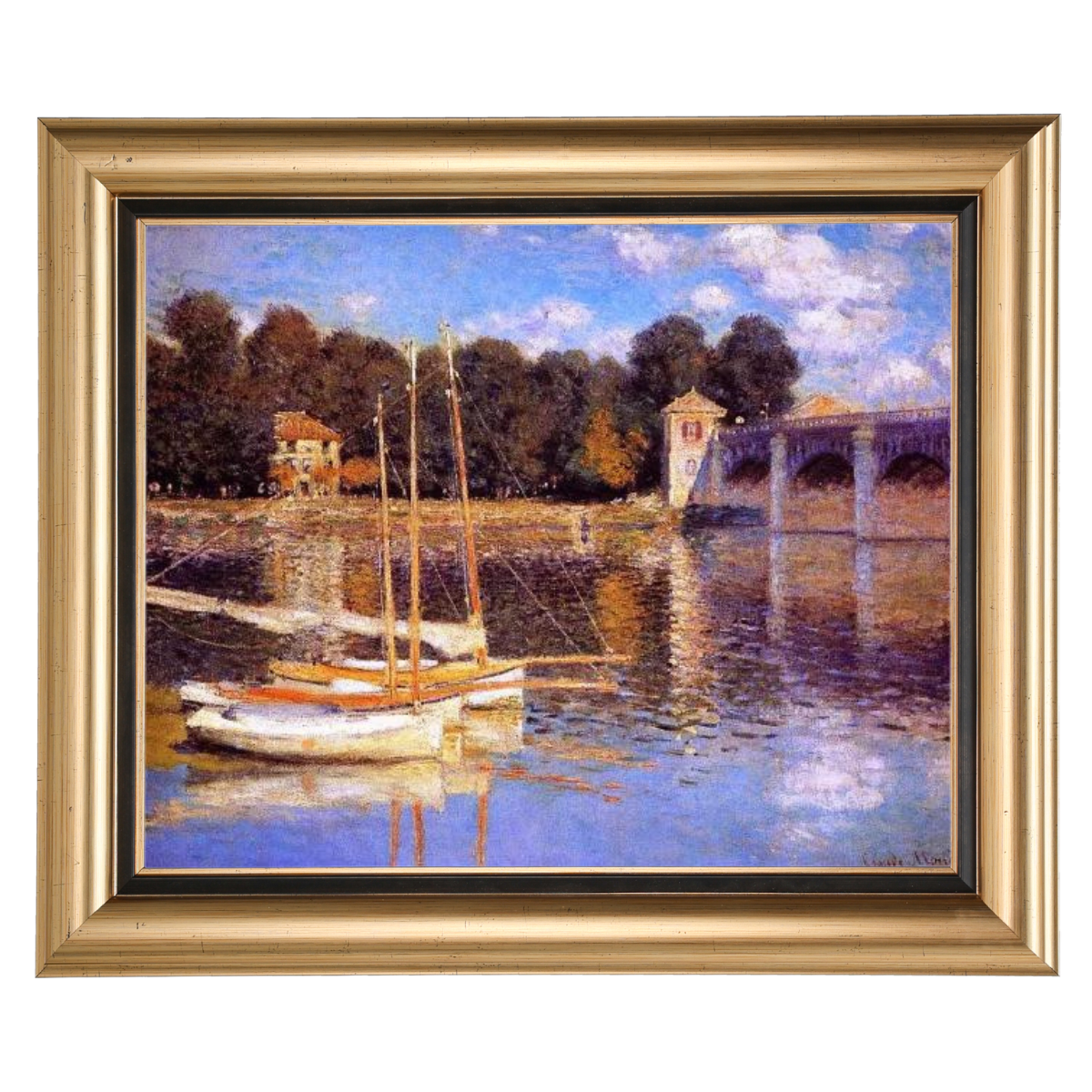 The Bridge at Argenteuil - Vintage Wall Art Prints Decor For Living Room