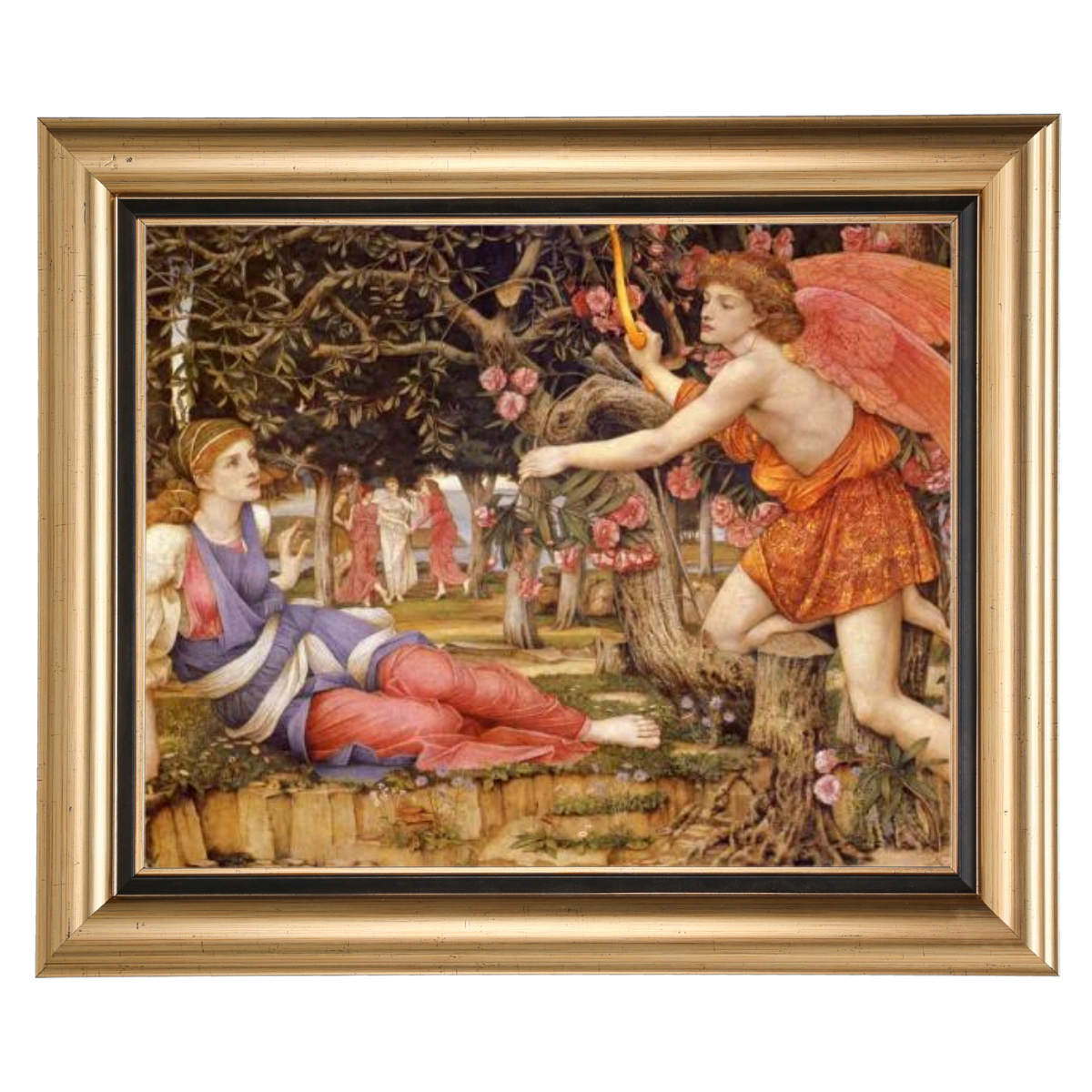 Love And The Maiden - Vintage Wall Art Prints Decor For Living Room