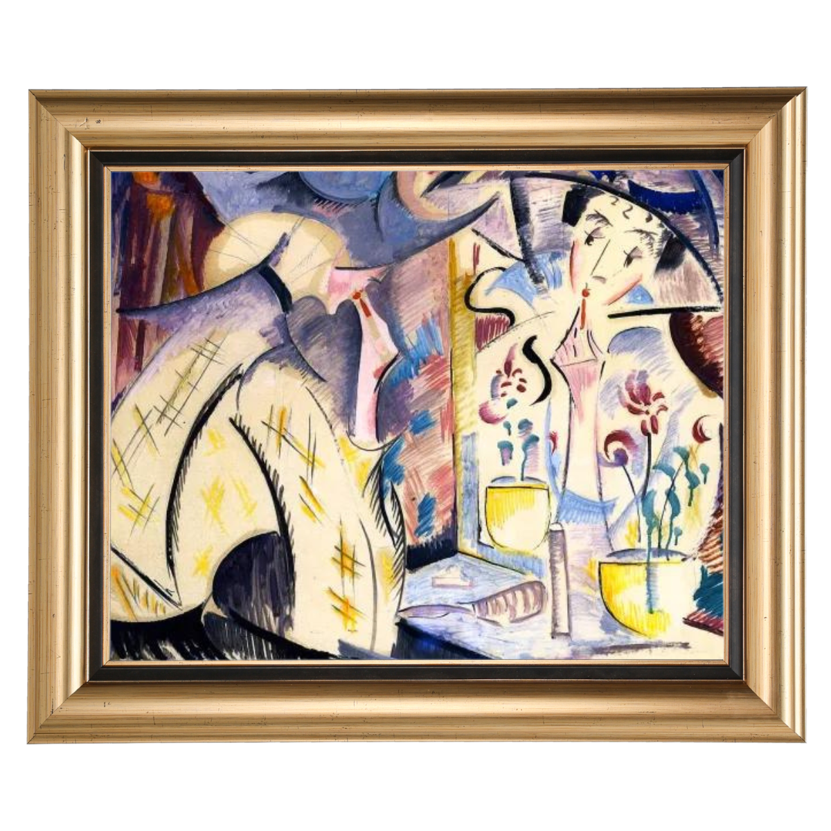 Woman at Her Dressing Table- Vintage Wall Art Prints Decor For Living Room