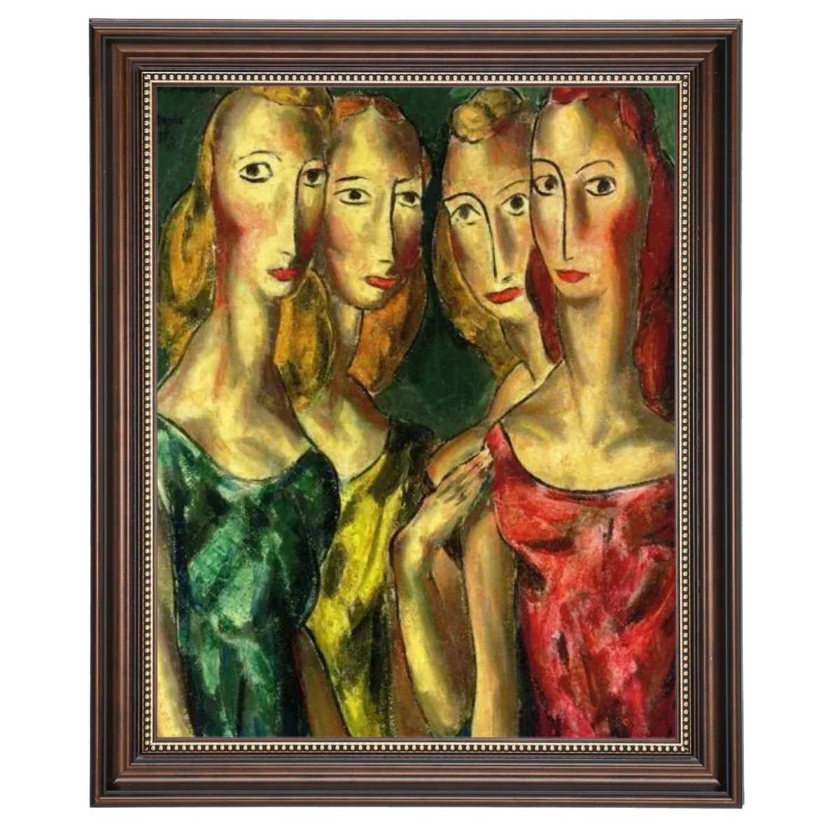 Four Sisters- Vintage Wall Art Prints Decor For Living Room