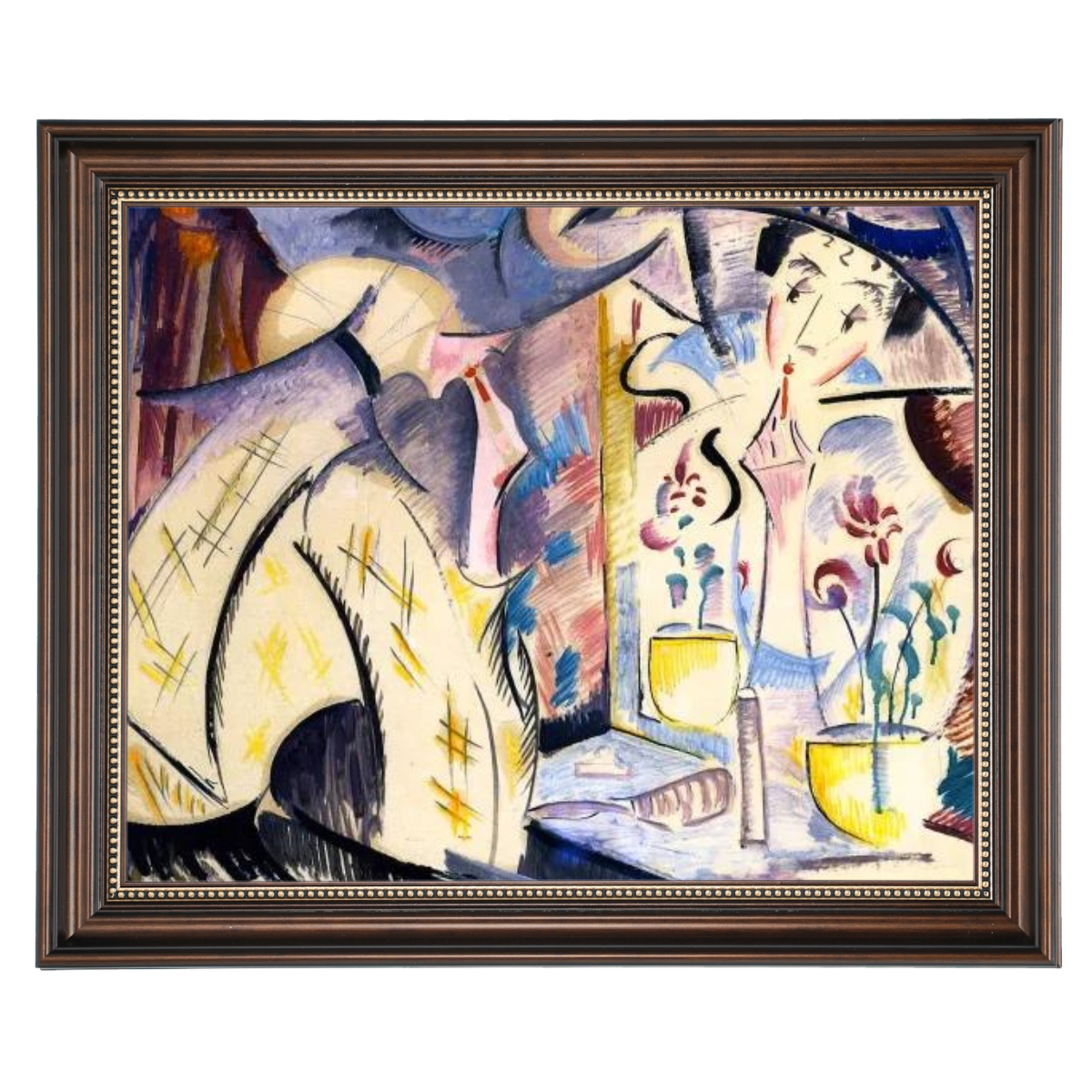 Woman at Her Dressing Table- Vintage Wall Art Prints Decor For Living Room