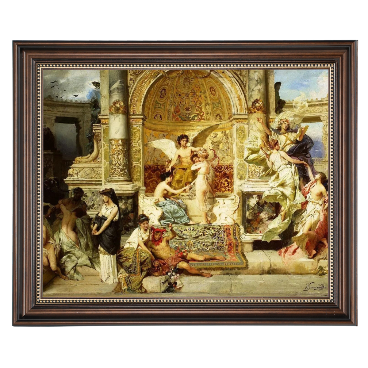 Kurtyna - Vintage Wall Art Prints Decor For Bedroom