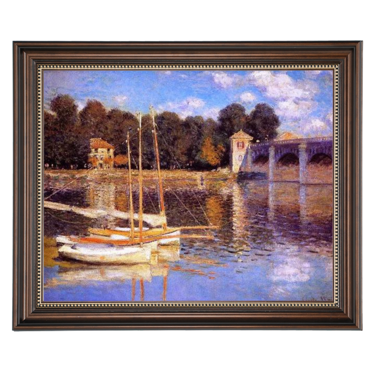 The Bridge at Argenteuil - Vintage Wall Art Prints Decor For Living Room