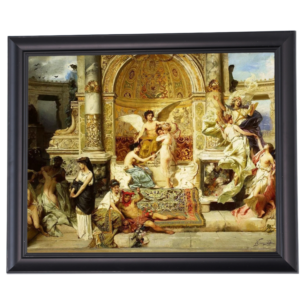 Kurtyna - Vintage Wall Art Prints Decor For Bedroom