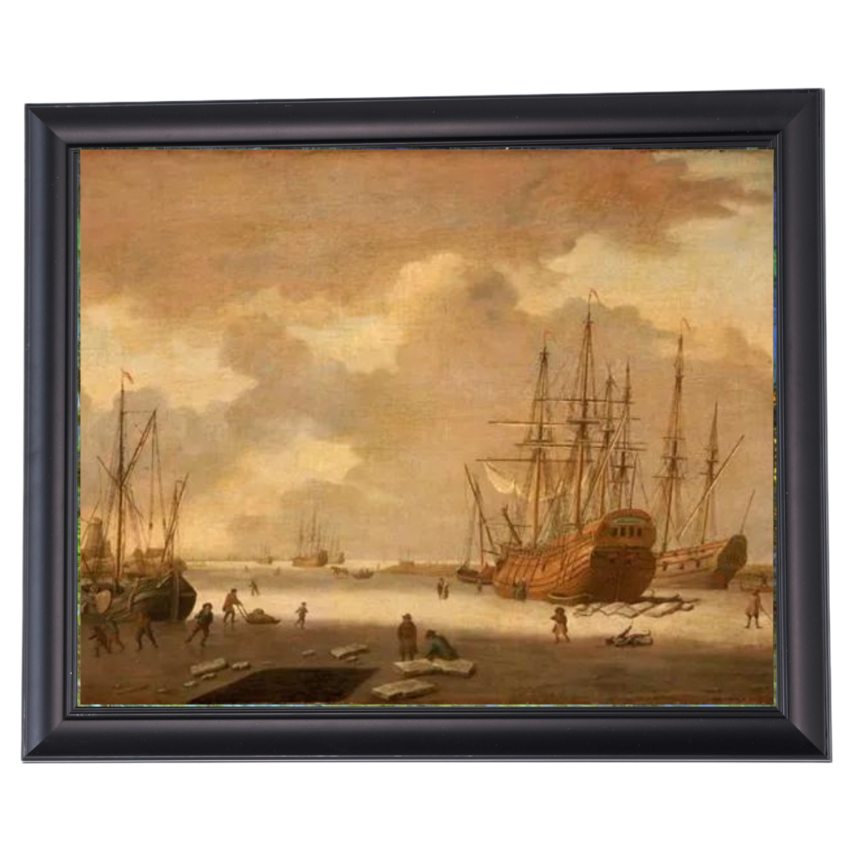 A Dutch Whaler and Other Vessels in the Ice