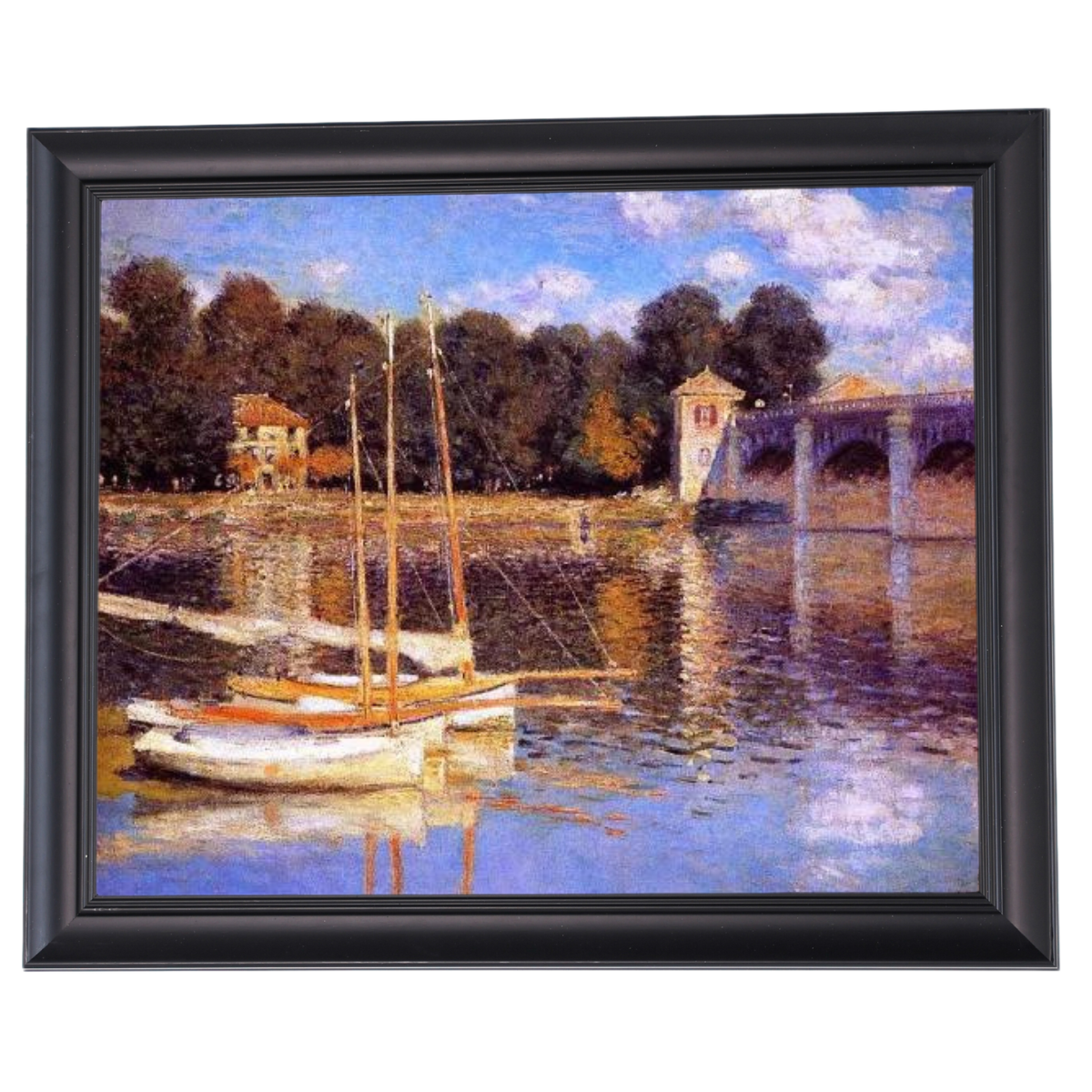 The Bridge at Argenteuil - Vintage Wall Art Prints Decor For Living Room
