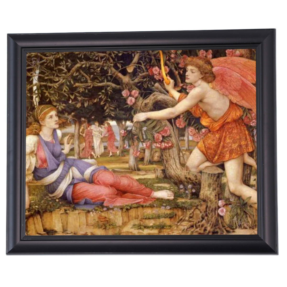 Love And The Maiden - Vintage Wall Art Prints Decor For Living Room