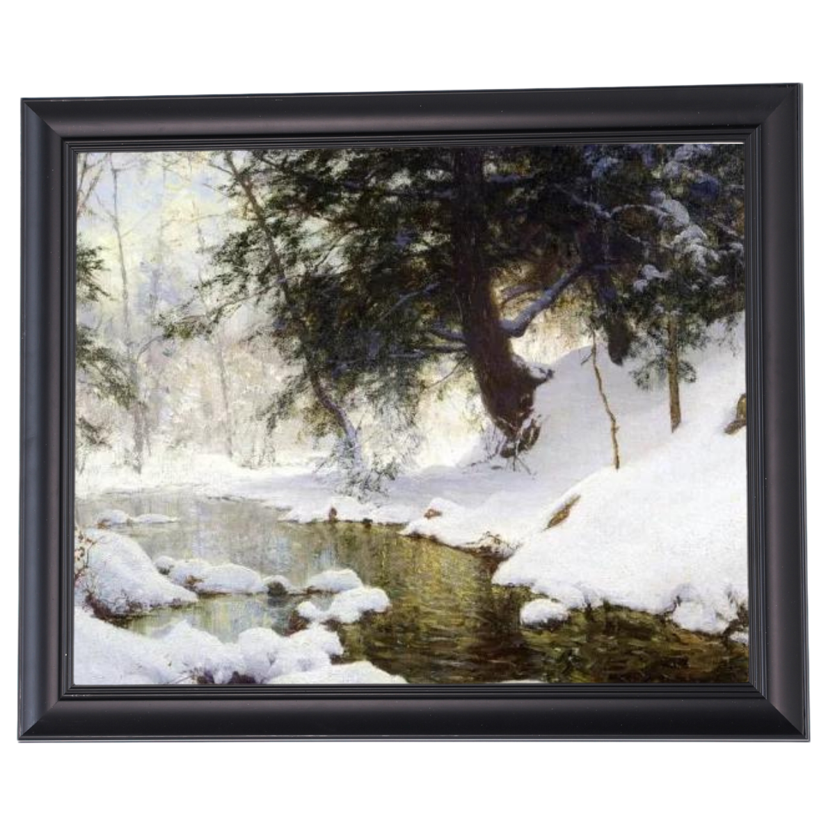 November Snow - Vintage Winter Wall Art Prints Decor For Living Room