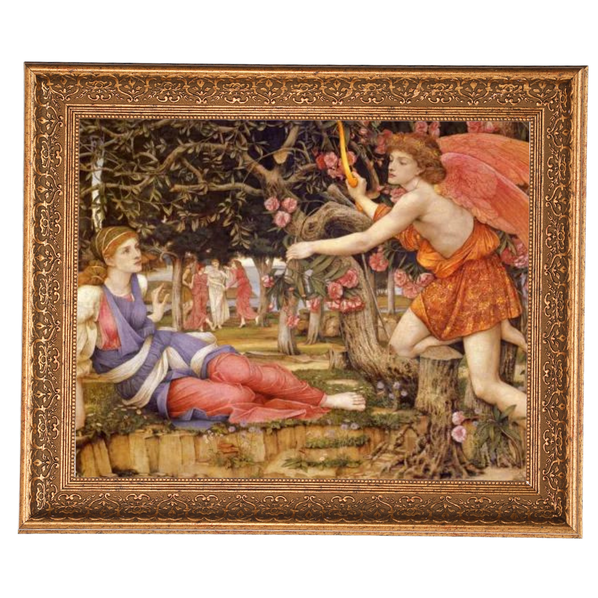 Love And The Maiden - Vintage Wall Art Prints Decor For Living Room