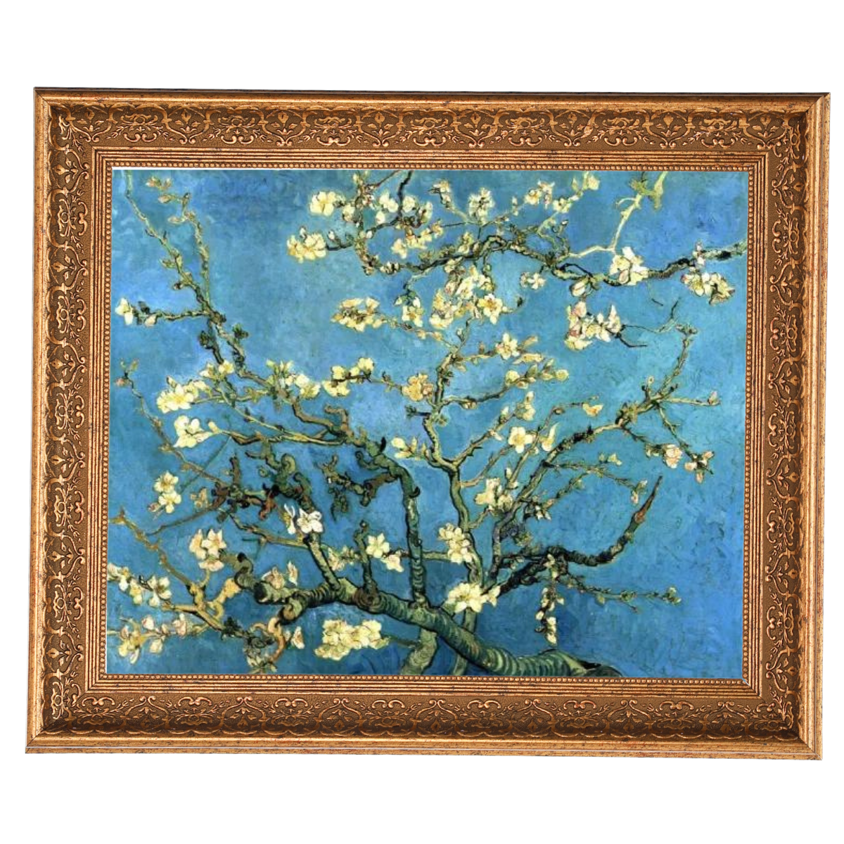 Branches with Almond Blossom - Vintage Wall Art Prints Decor For Living Room