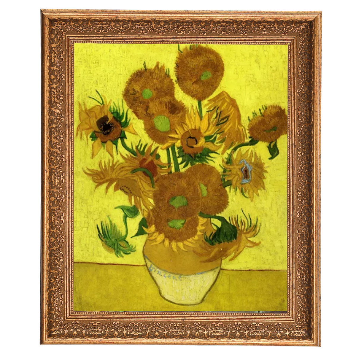 Still Life with Sun Flowers- Metal Art Wall Prints Decor For Living Room