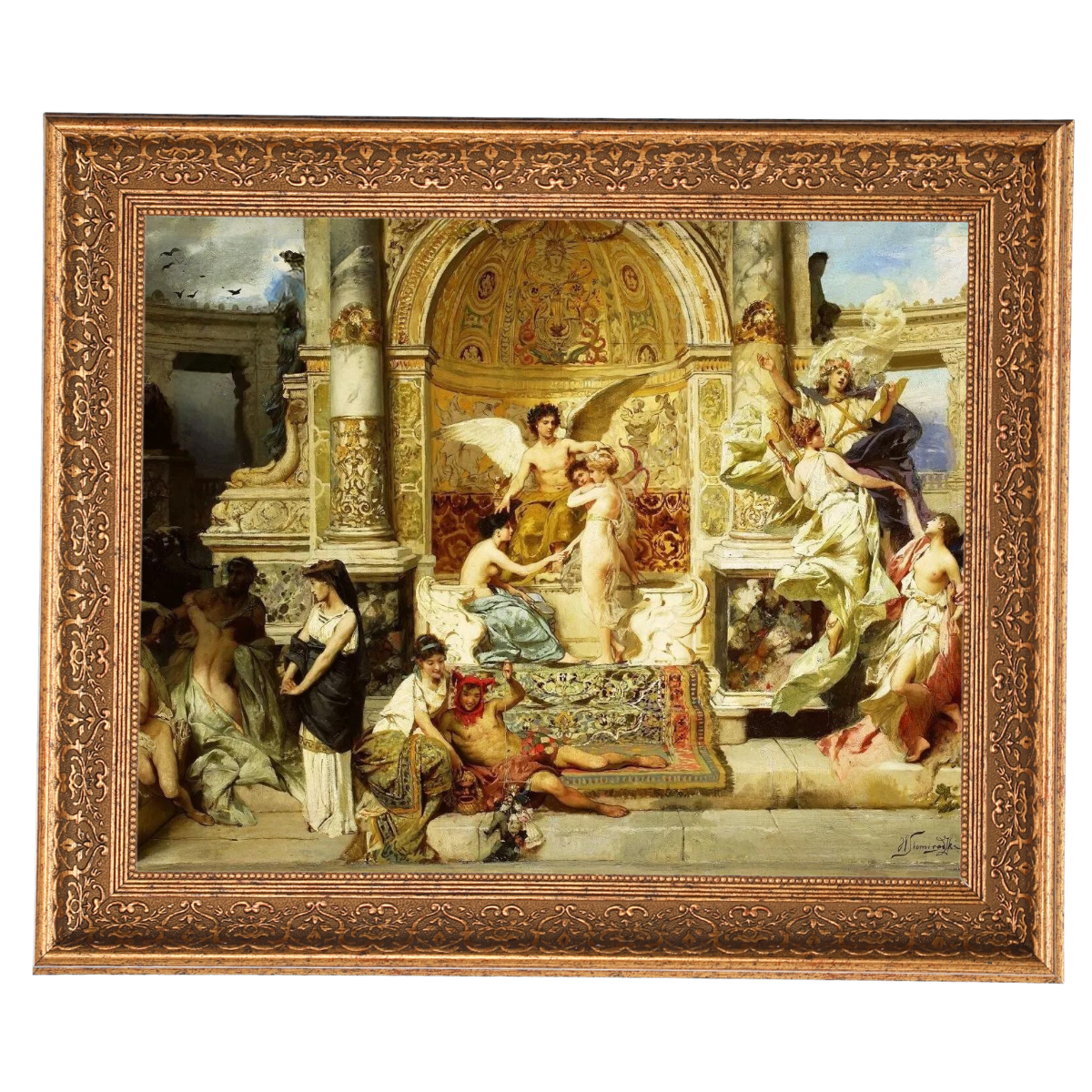 Kurtyna - Vintage Wall Art Prints Decor For Bedroom