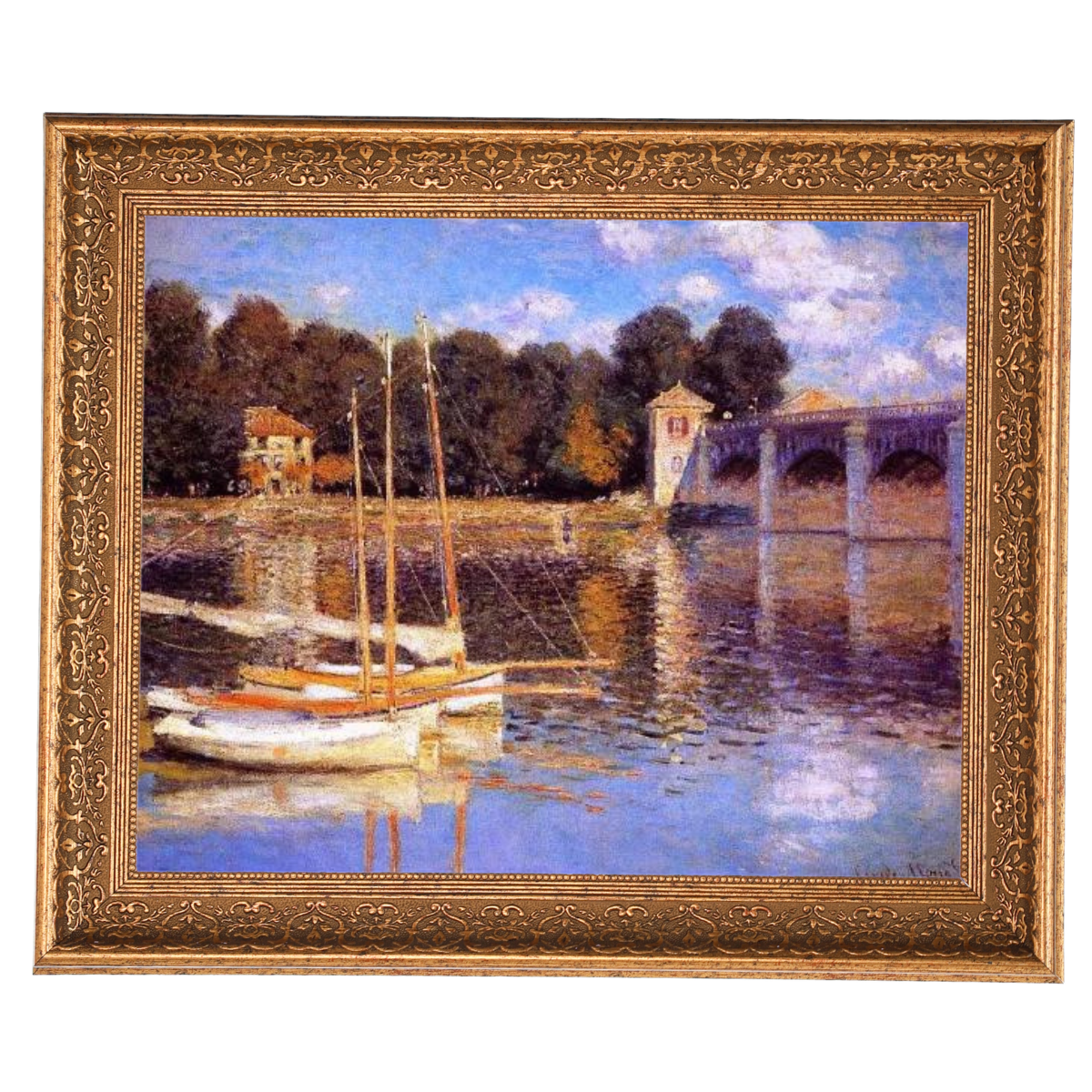 The Bridge at Argenteuil - Vintage Wall Art Prints Decor For Living Room