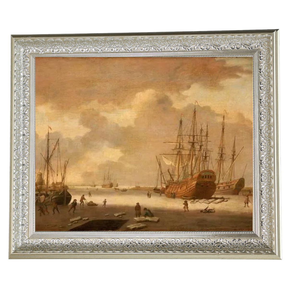 A Dutch Whaler and Other Vessels in the Ice
