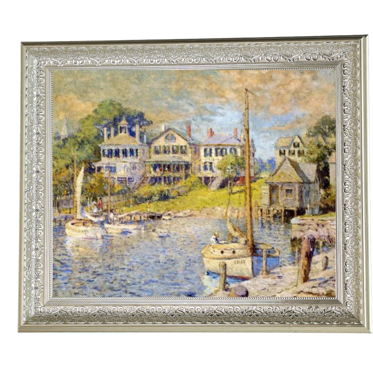 At Edgartown, Martha's Vinyard - Vintage Wall Art Prints Decor For Living Room
