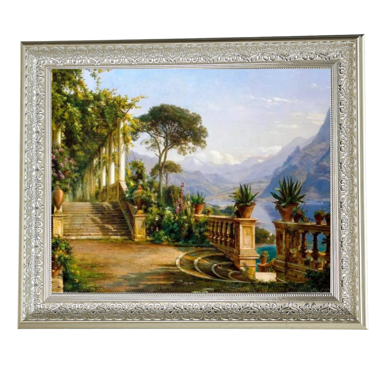 Lodge On Lake Como - Vintage Wall Art Prints Decor For Living Room