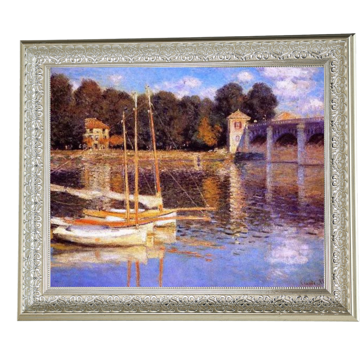 The Bridge at Argenteuil - Vintage Wall Art Prints Decor For Living Room