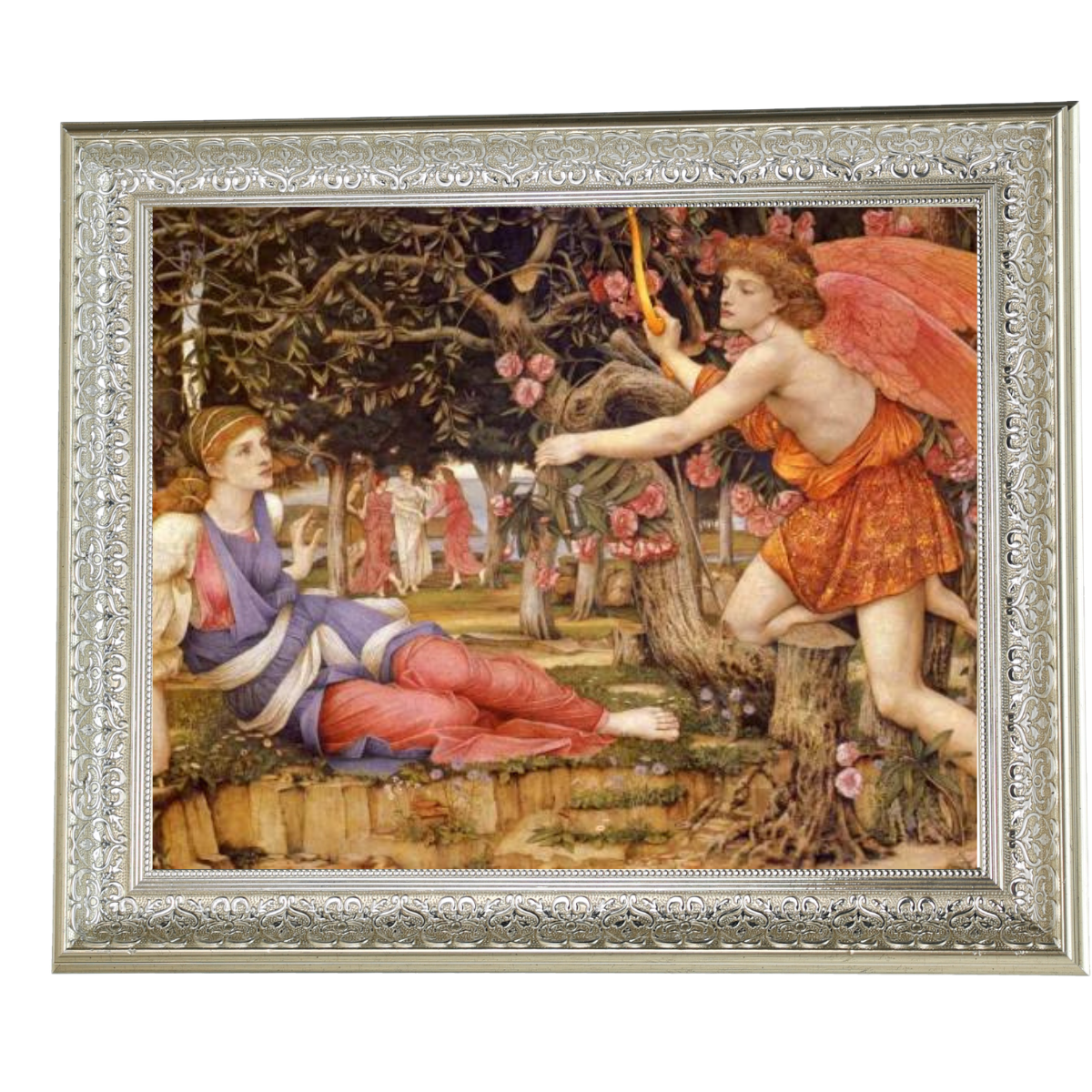 Love And The Maiden - Vintage Wall Art Prints Decor For Living Room