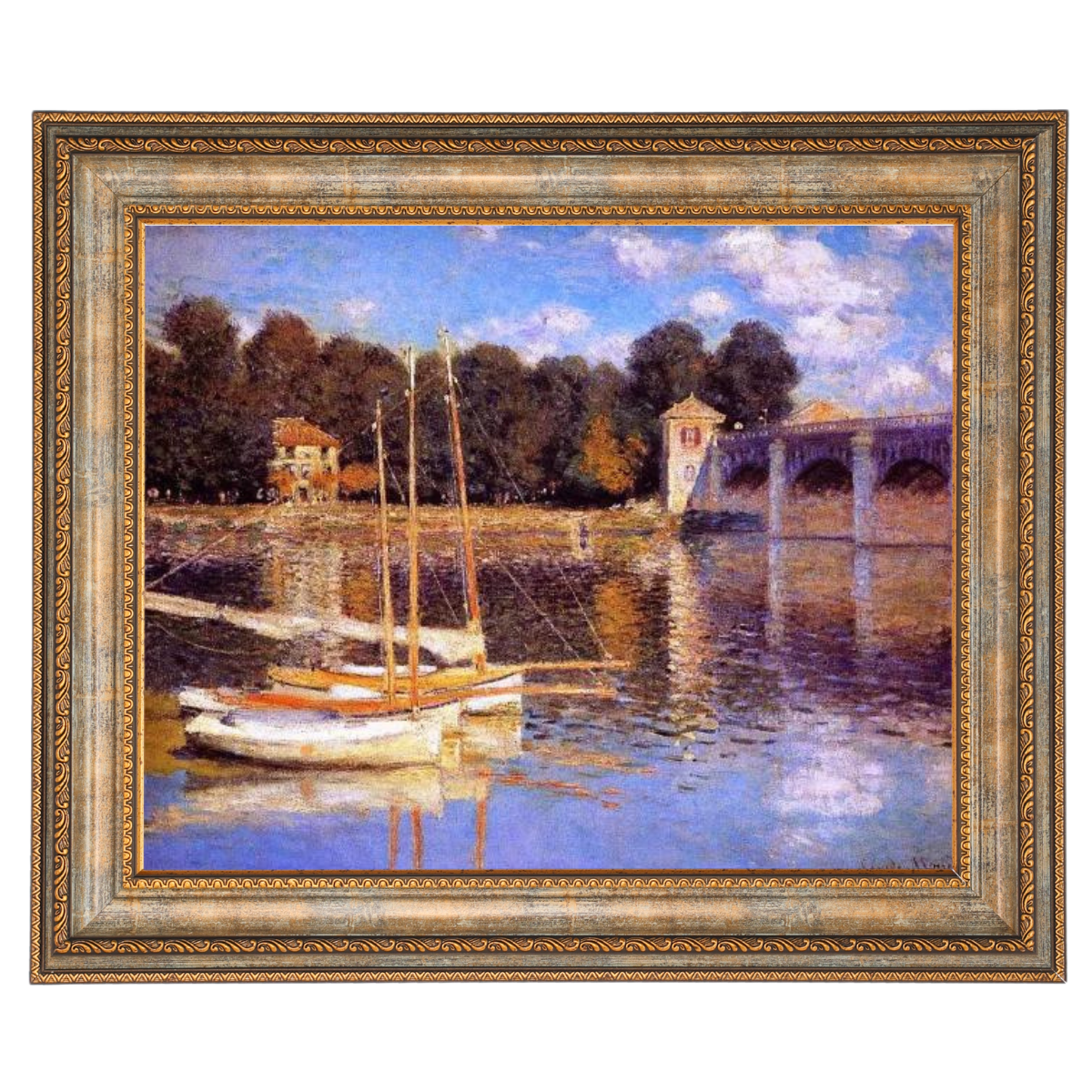 The Bridge at Argenteuil - Vintage Wall Art Prints Decor For Living Room