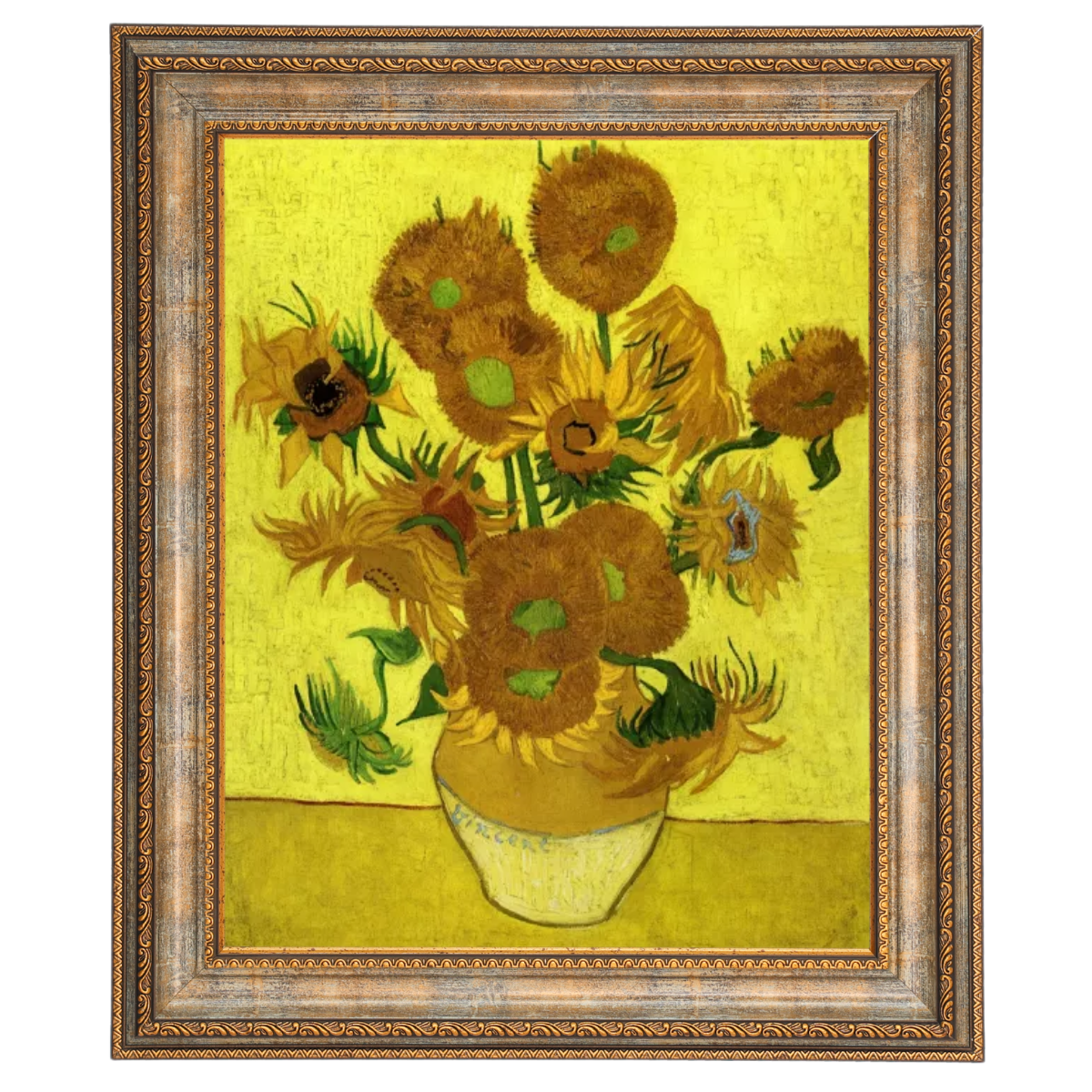 Still Life with Sun Flowers- Metal Art Wall Prints Decor For Living Room