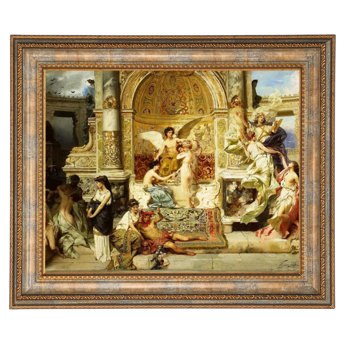 Kurtyna - Vintage Wall Art Prints Decor For Bedroom