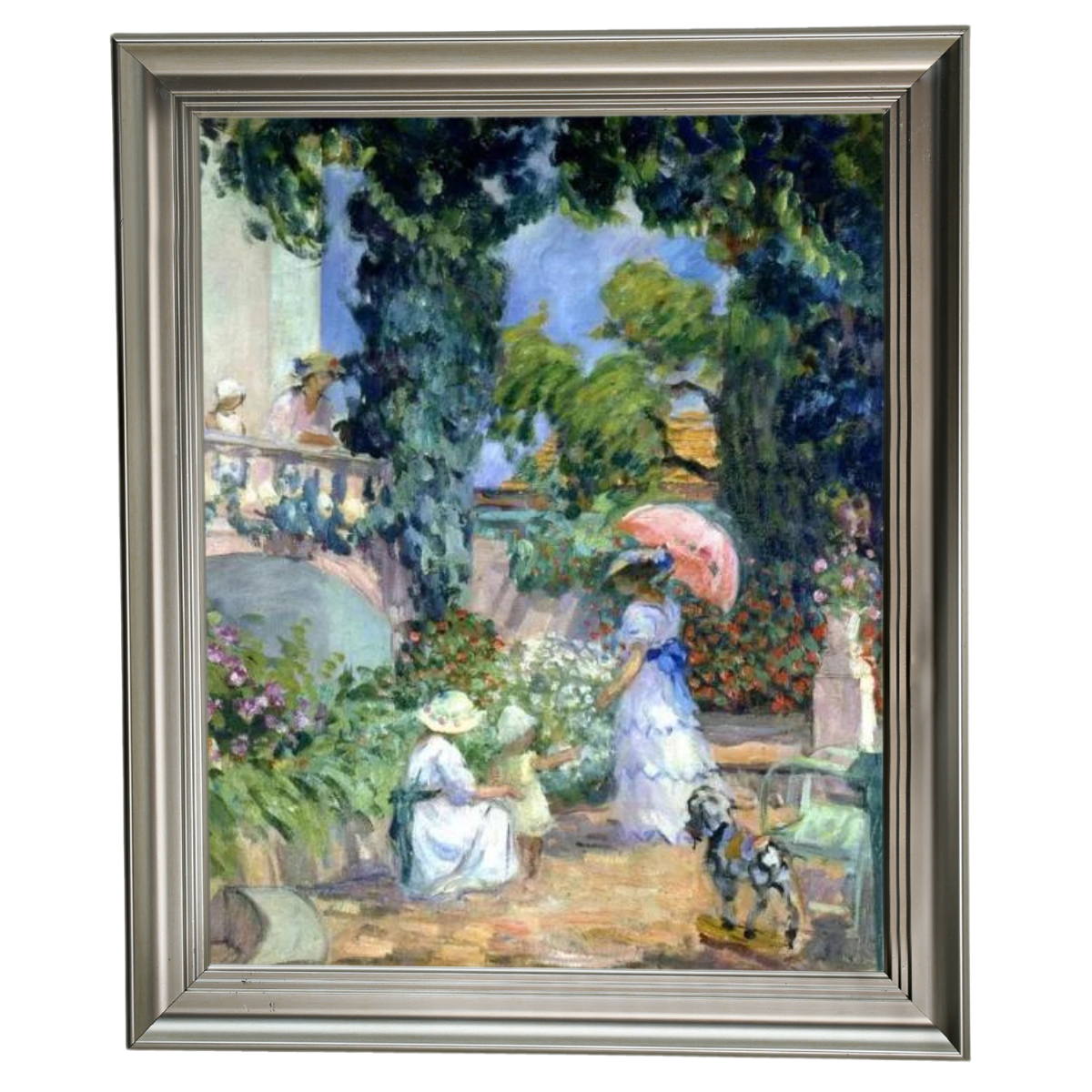 Terrace in the Garden- Unique Wall Art Prints Decor For Living Room