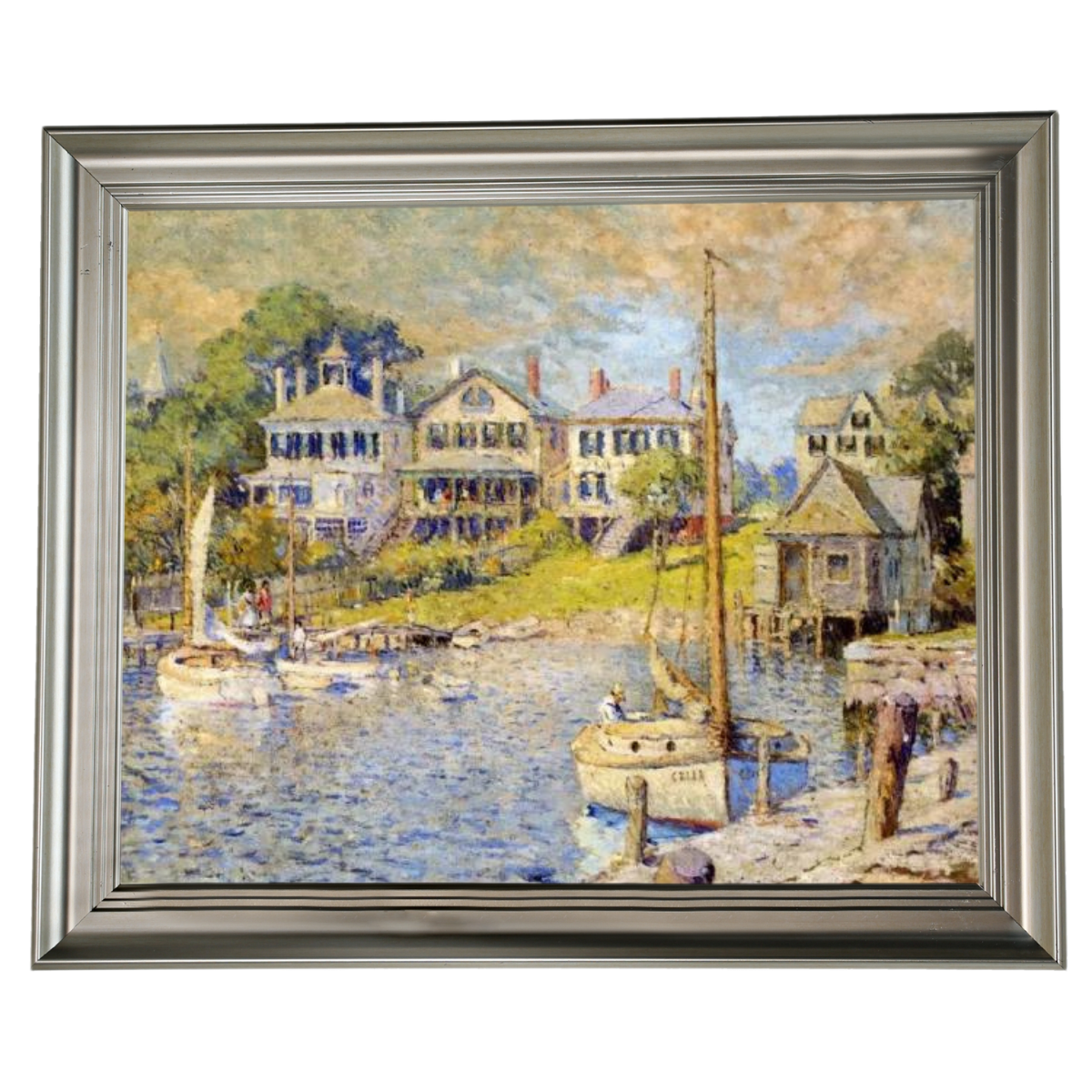At Edgartown, Martha's Vinyard - Vintage Wall Art Prints Decor For Living Room