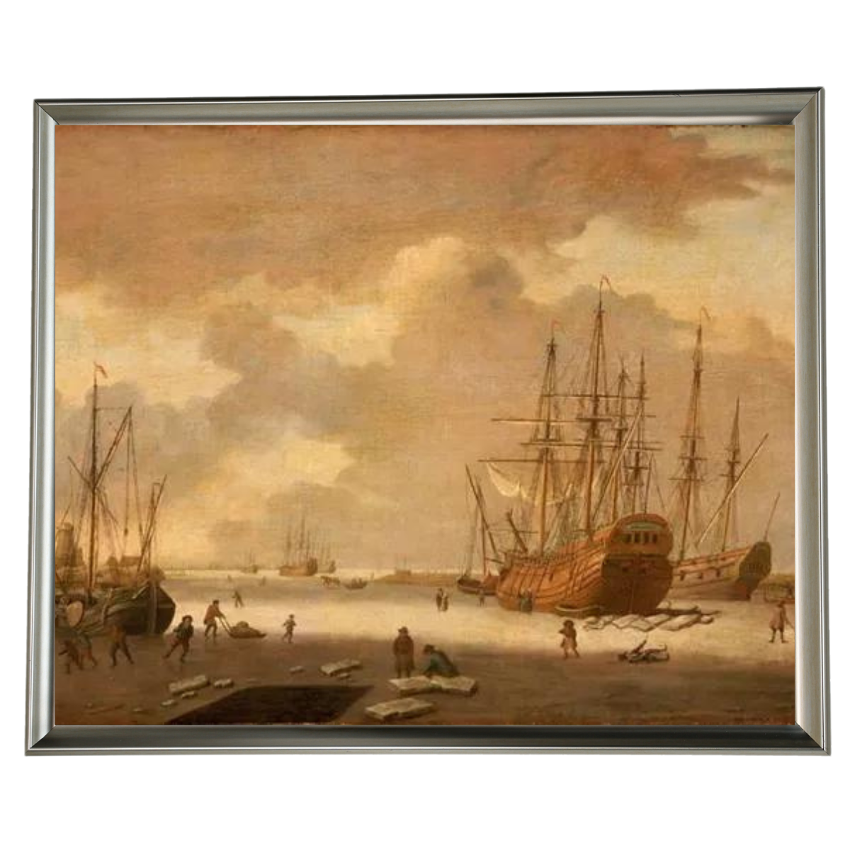 A Dutch Whaler and Other Vessels in the Ice