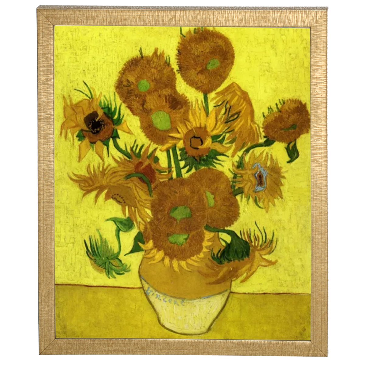 Still Life with Sun Flowers- Metal Art Wall Prints Decor For Living Room