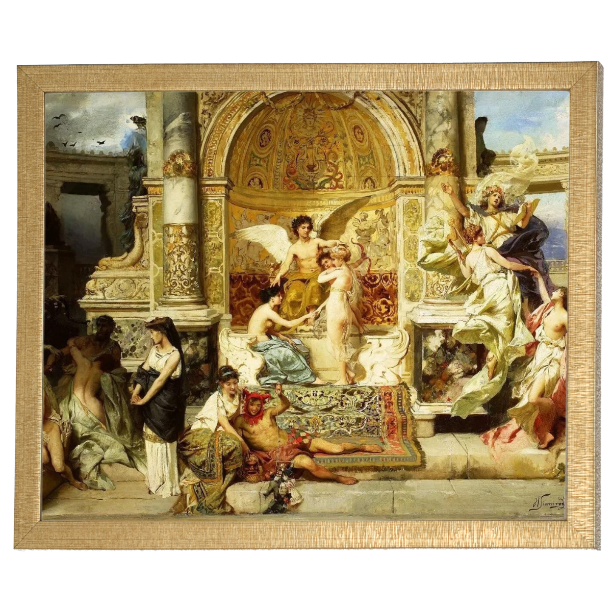 Kurtyna - Vintage Wall Art Prints Decor For Bedroom