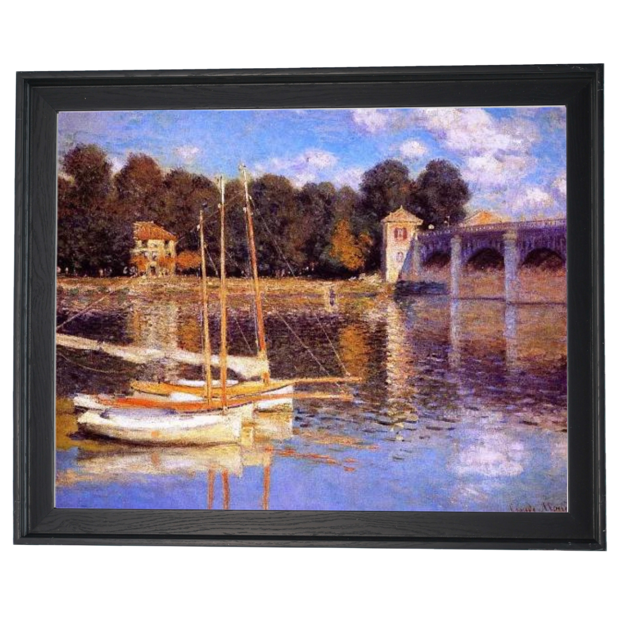 The Bridge at Argenteuil - Vintage Wall Art Prints Decor For Living Room