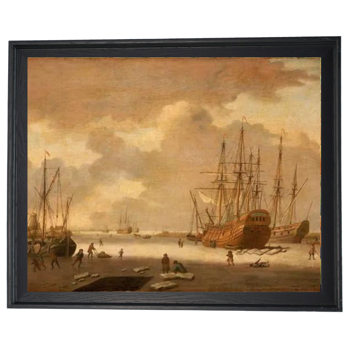 A Dutch Whaler and Other Vessels in the Ice