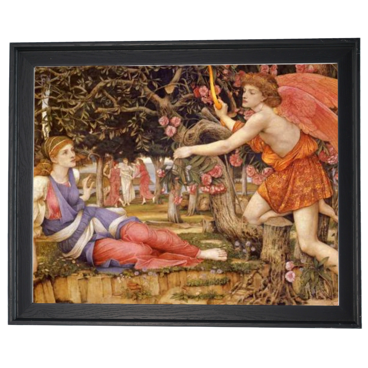Love And The Maiden - Vintage Wall Art Prints Decor For Living Room