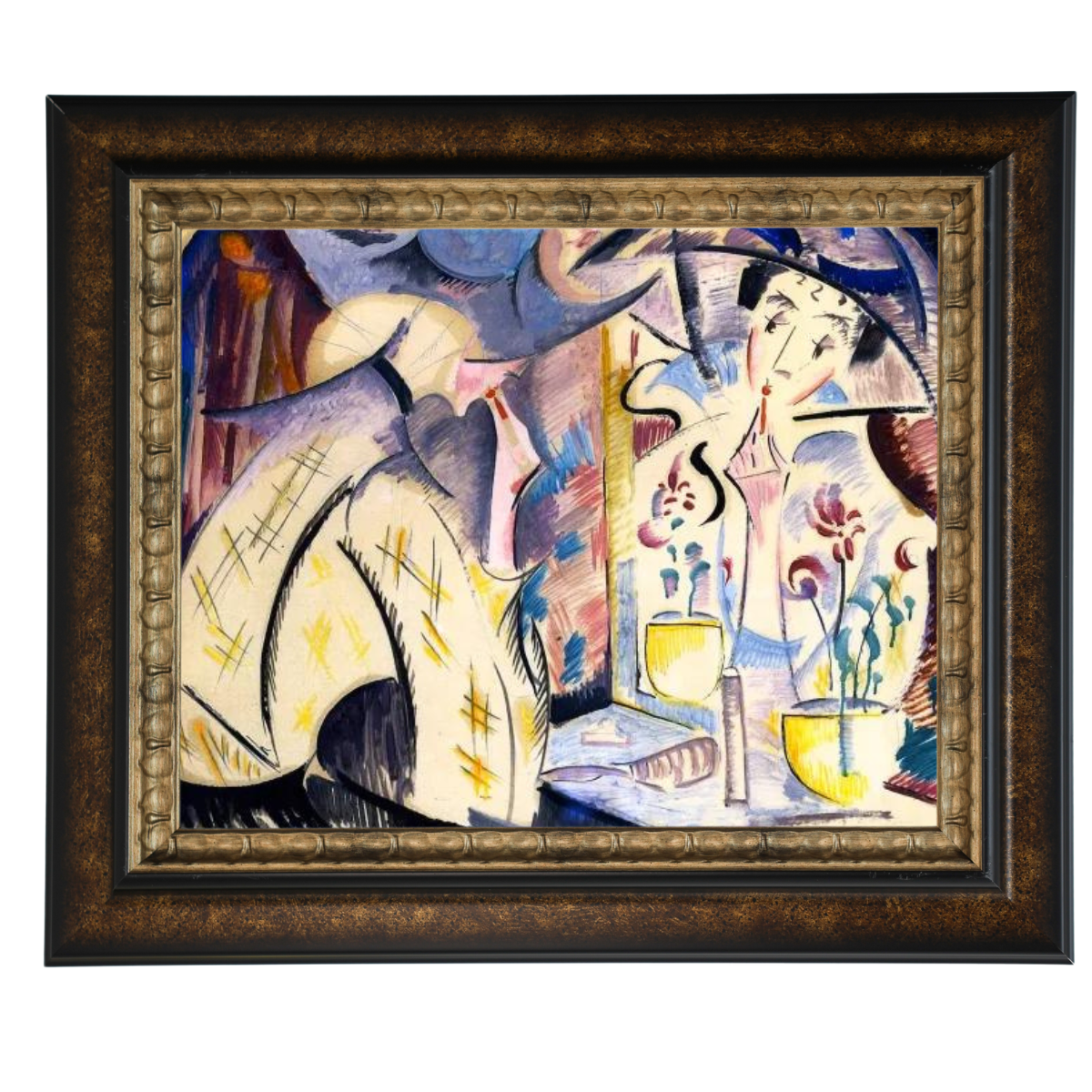 Woman at Her Dressing Table- Vintage Wall Art Prints Decor For Living Room