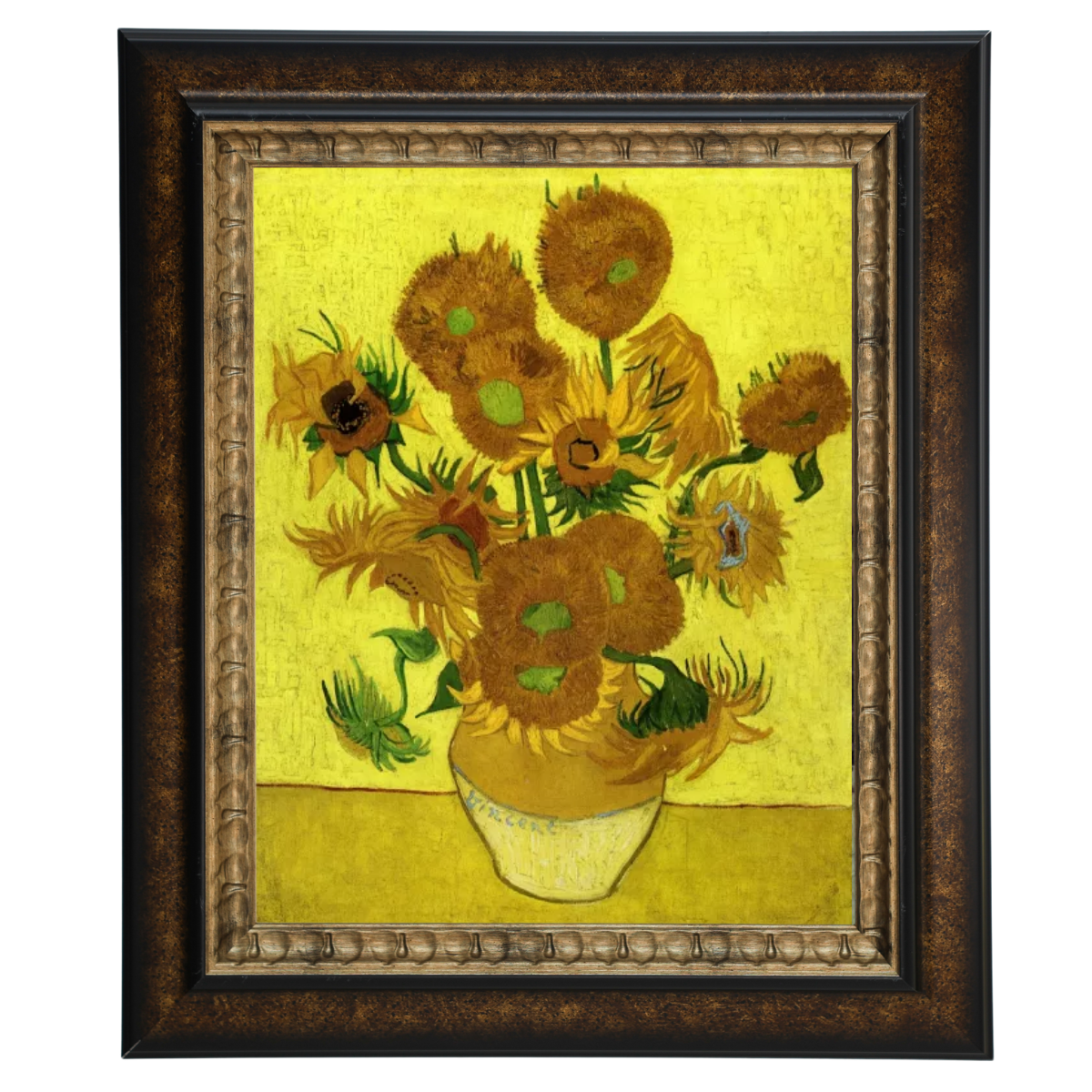 Still Life with Sun Flowers- Metal Art Wall Prints Decor For Living Room