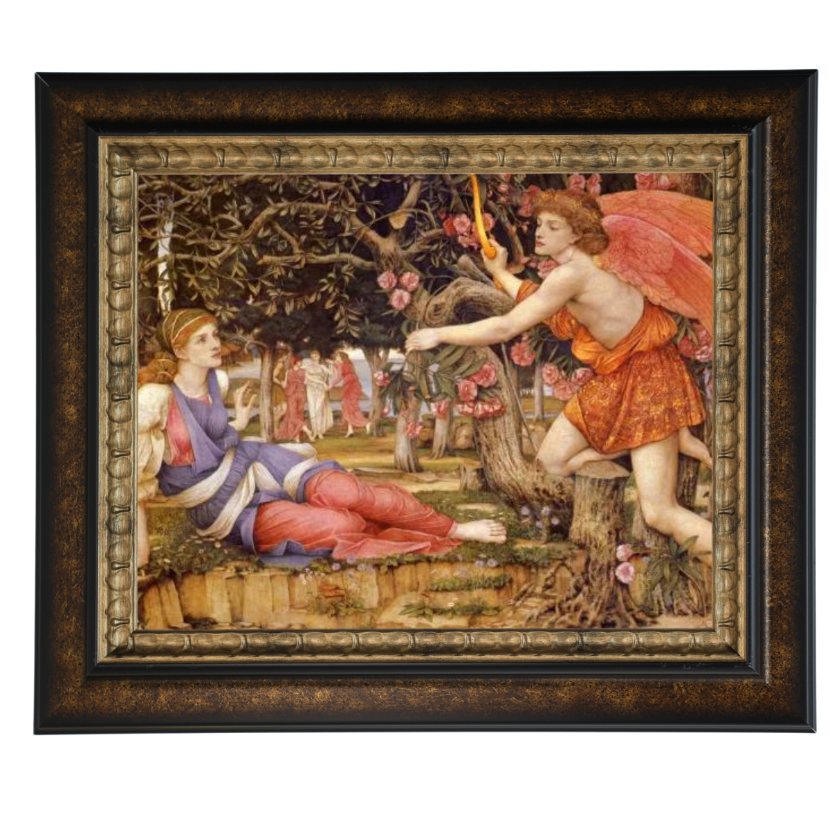 Love And The Maiden - Vintage Wall Art Prints Decor For Living Room