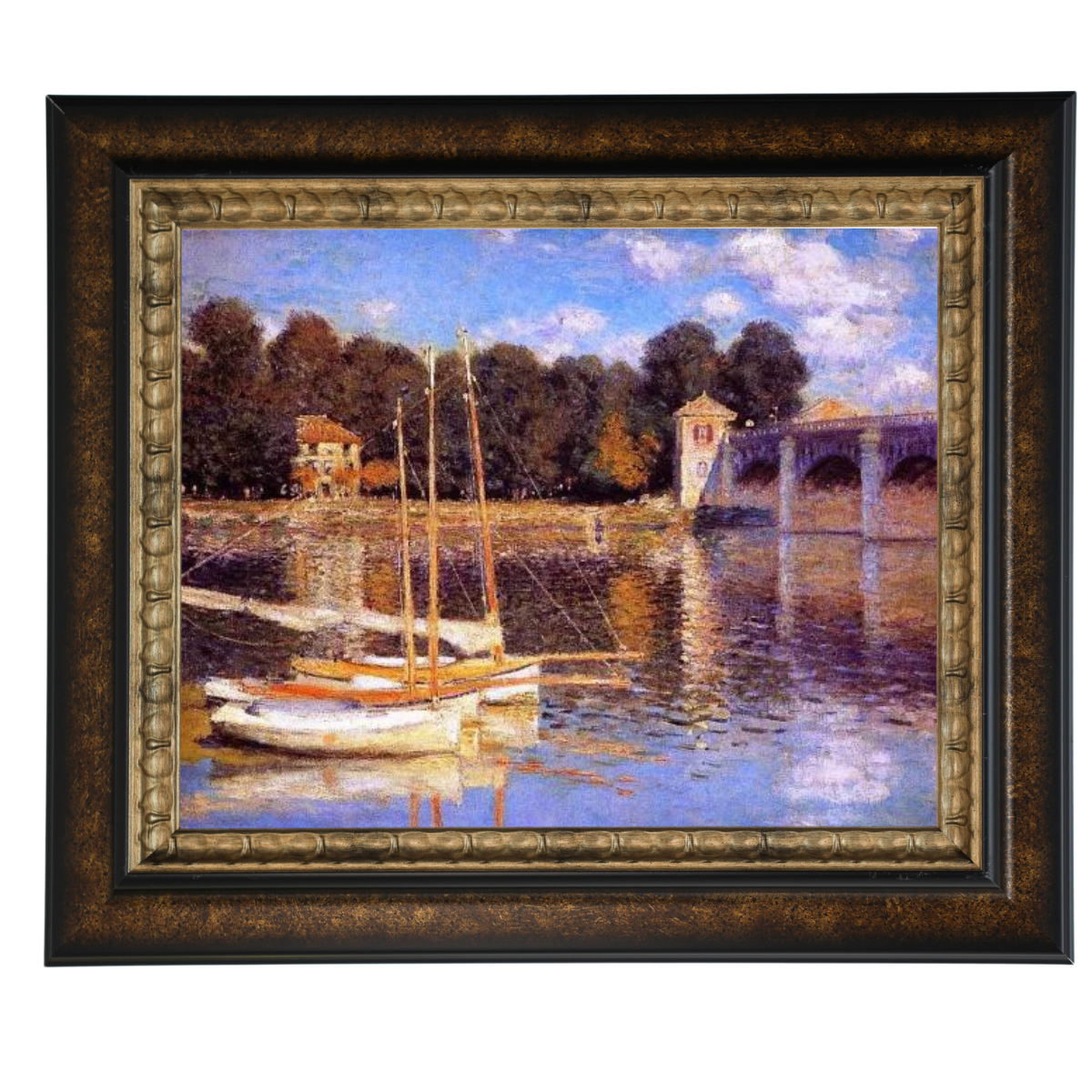 The Bridge at Argenteuil - Vintage Wall Art Prints Decor For Living Room