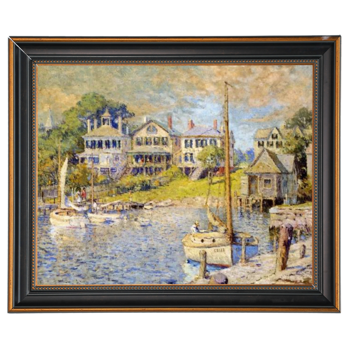 At Edgartown, Martha's Vinyard - Vintage Wall Art Prints Decor For Living Room