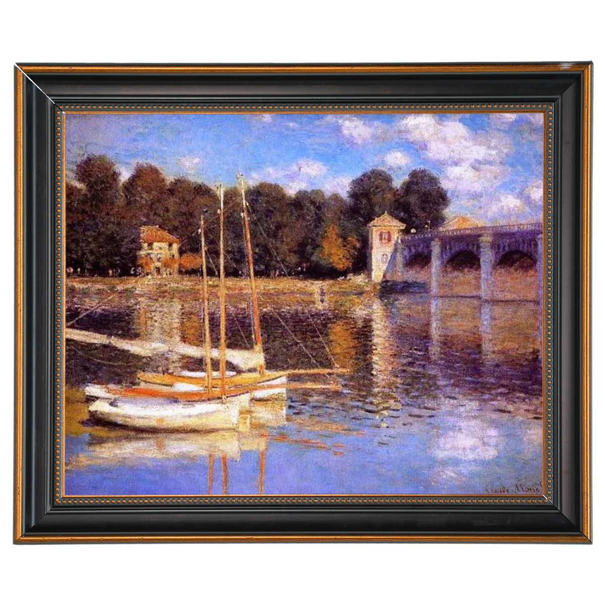 The Bridge at Argenteuil - Vintage Wall Art Prints Decor For Living Room