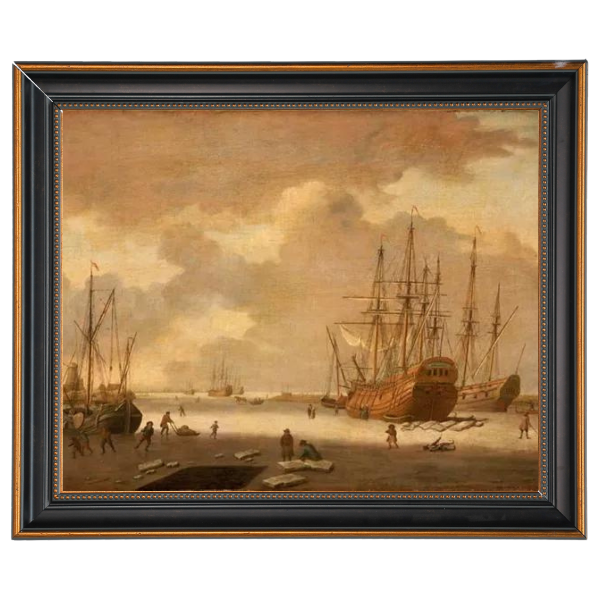 A Dutch Whaler and Other Vessels in the Ice