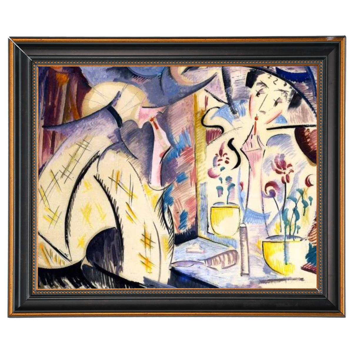 Woman at Her Dressing Table- Vintage Wall Art Prints Decor For Living Room