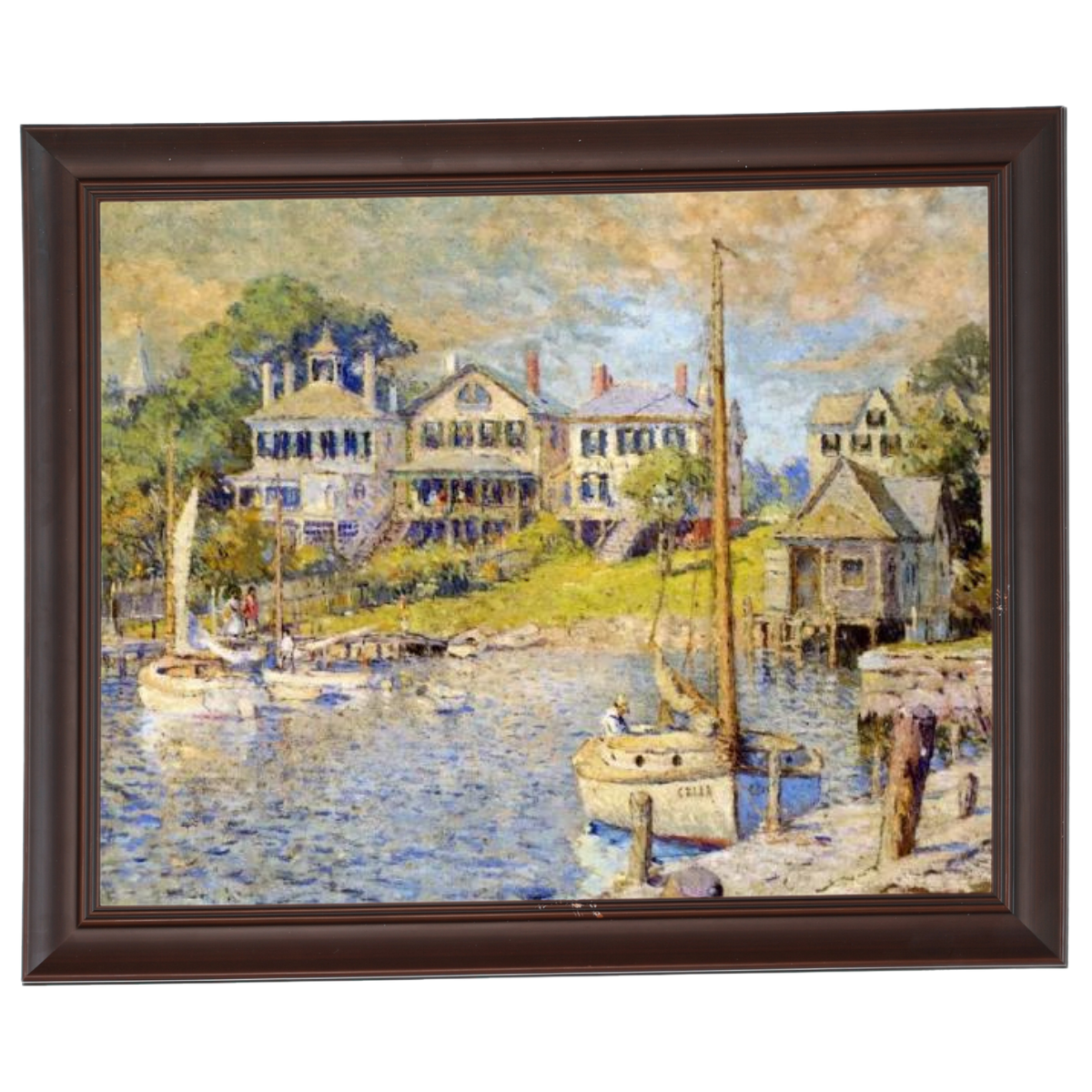 At Edgartown, Martha's Vinyard - Vintage Wall Art Prints Decor For Living Room
