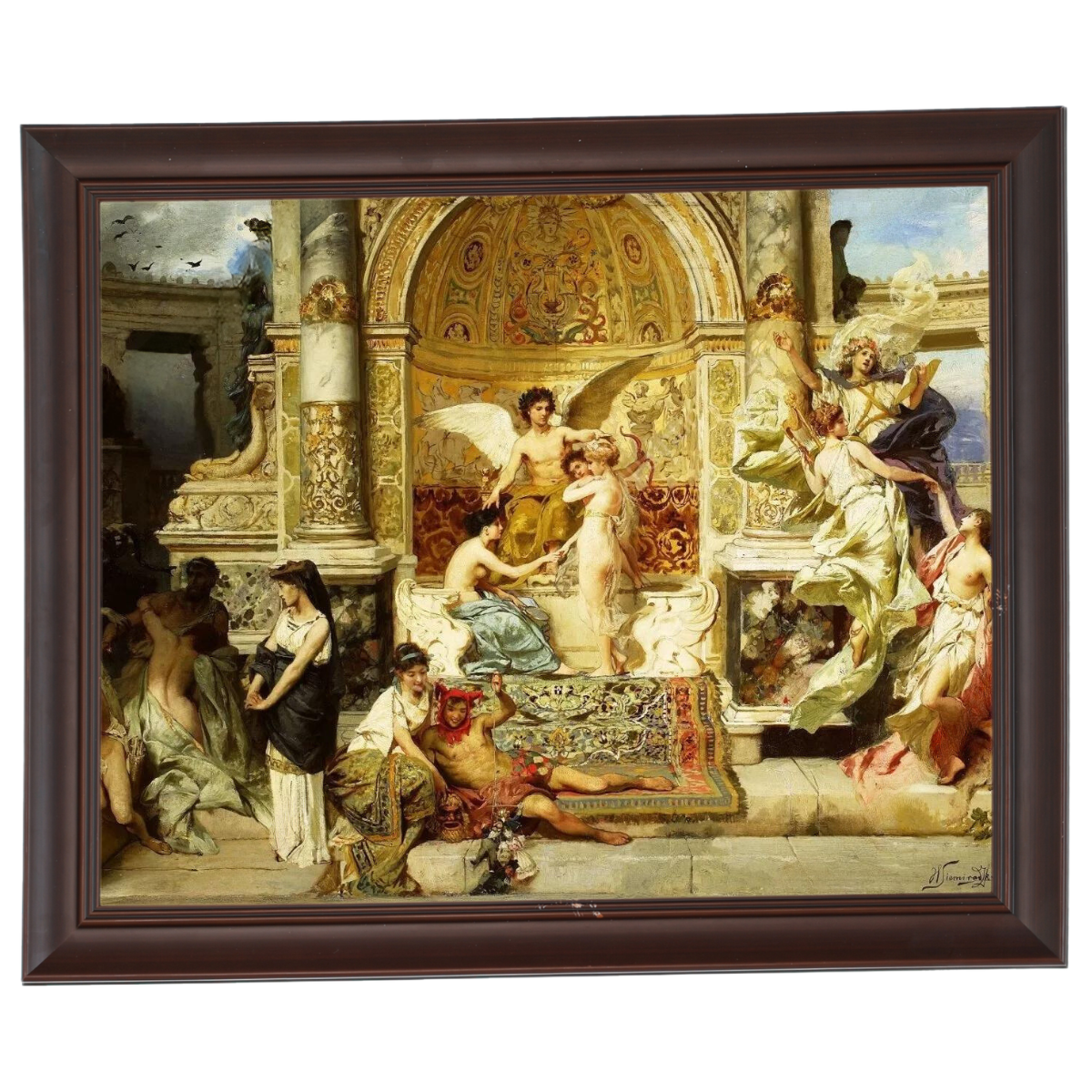 Kurtyna - Vintage Wall Art Prints Decor For Bedroom