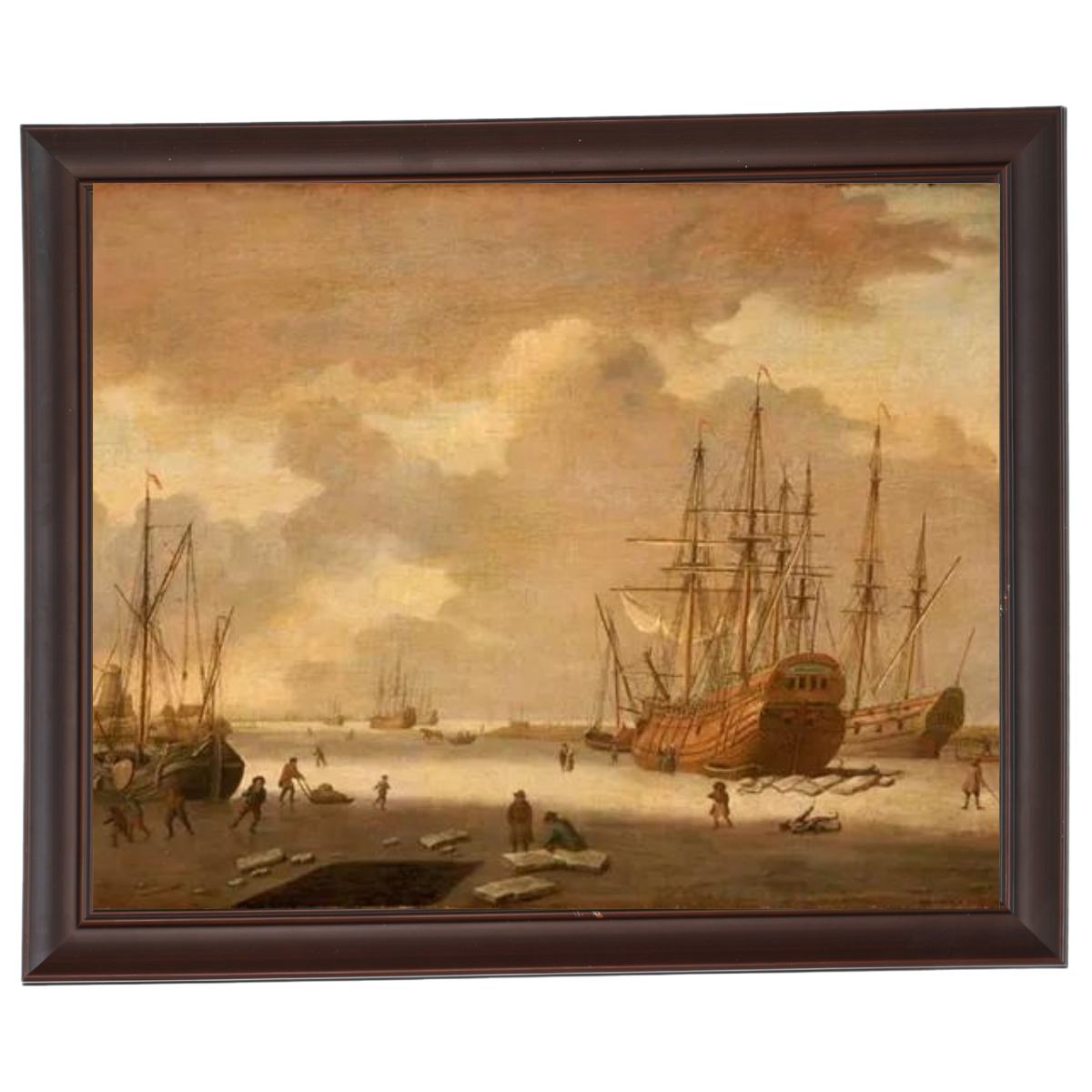 A Dutch Whaler and Other Vessels in the Ice