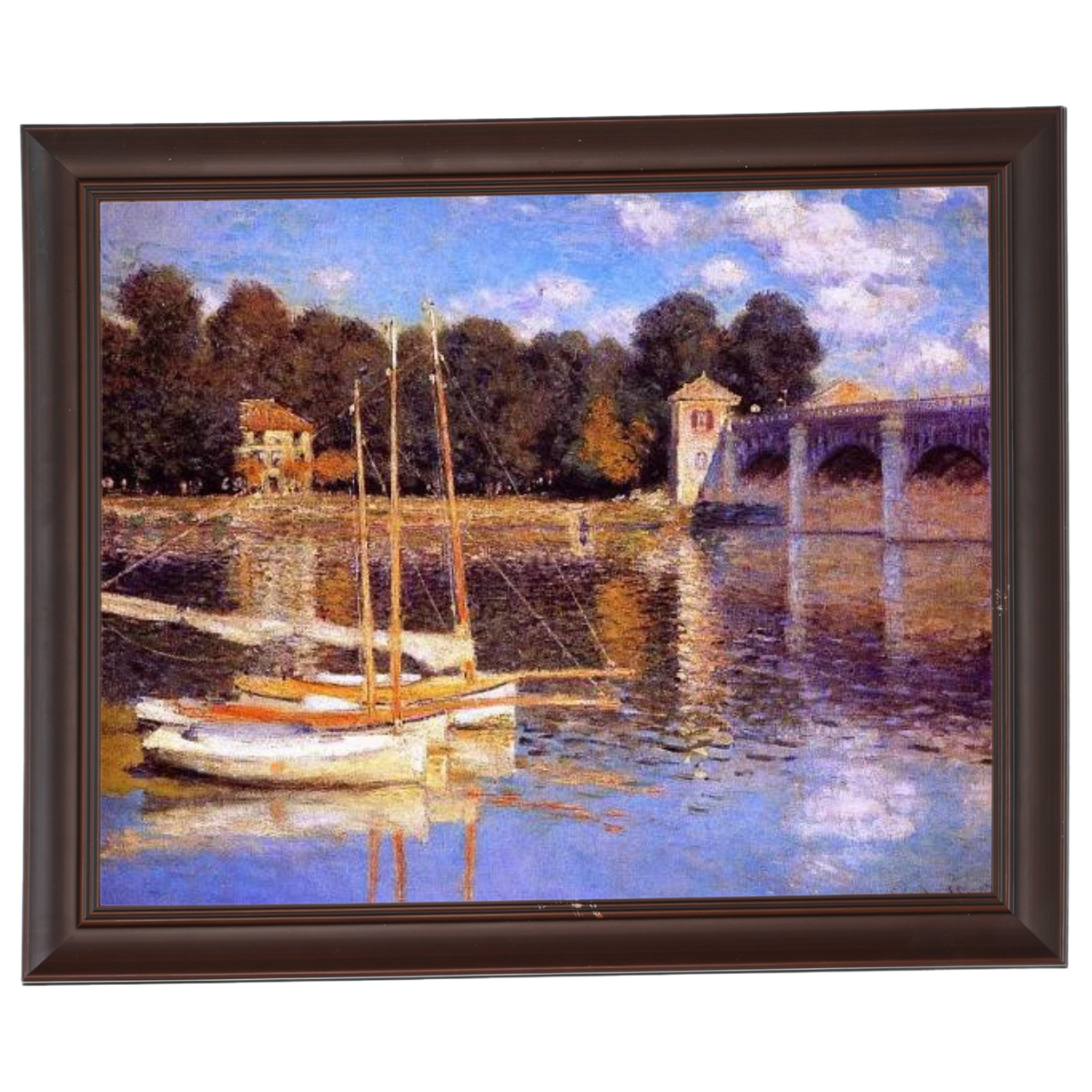 The Bridge at Argenteuil - Vintage Wall Art Prints Decor For Living Room