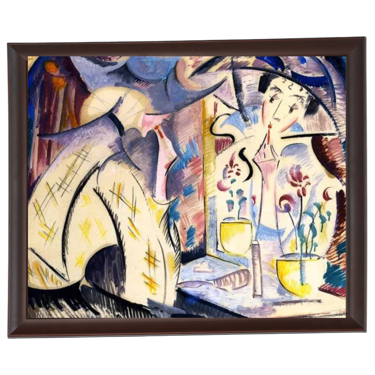 Woman at Her Dressing Table- Vintage Wall Art Prints Decor For Living Room